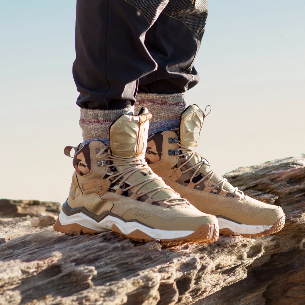 Hunting Outdoor Boots - RAX Men Hiking Shoes Mid-top Waterproof