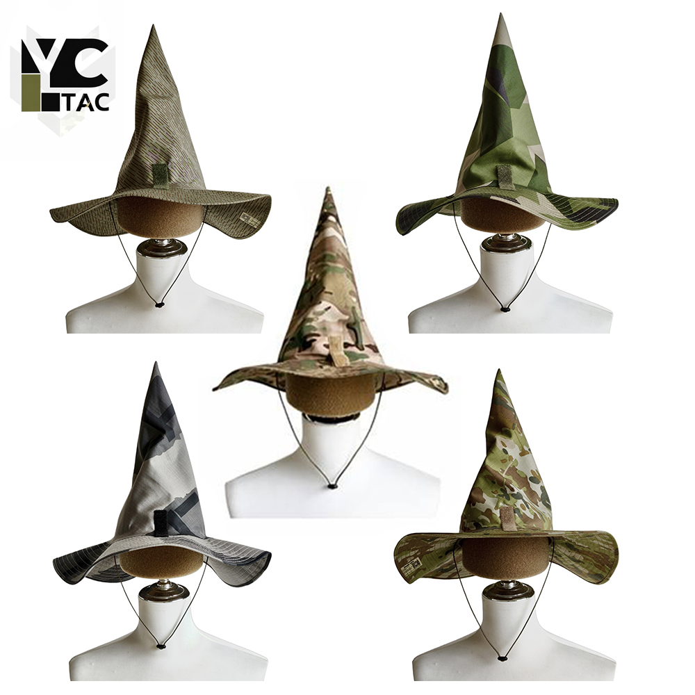 Hunting Outdoor Hats - YCTAC Camo Wizard Hat Tactical Boonie
