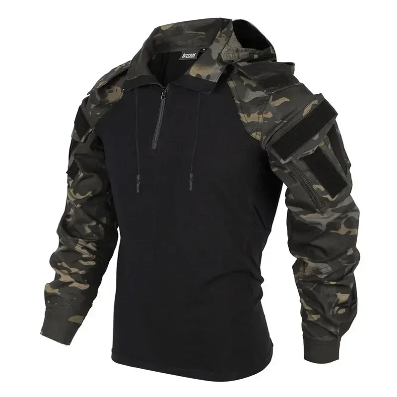 Men's T-shirts 1/4 Zip Long Sl - огляд і ціна Outdoor Hunting T Shirts