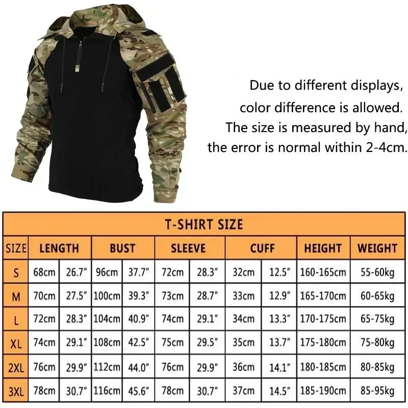 Men's T-shirts 1/4 Zip Long Sl - огляд і ціна Outdoor Hunting T Shirts
