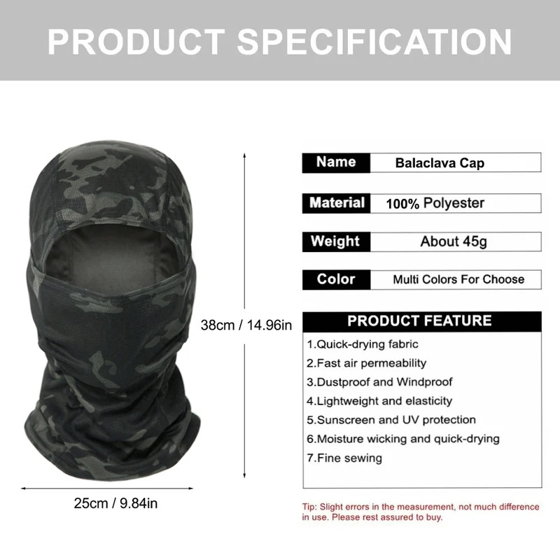 Camouflage Balaclava Hat Cycli - огляд і ціна Hunting Outdoor Hats