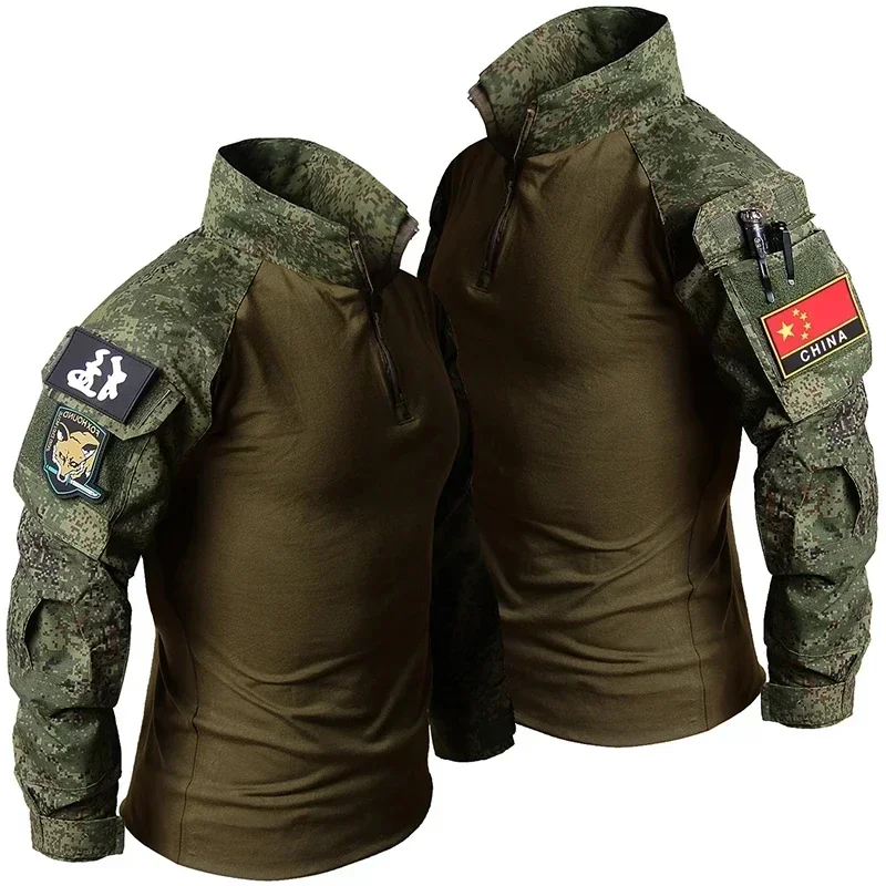 RU Camo Tactical Uniform Outdo - огляд і ціна Outdoor Hunting T Shirts